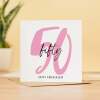 50 Year Anniversary Card For 50th Wedding Anniversary For Him or Her Wife Husband Card For Fifty Anniversary - Square (5.5x5.5) / Blank Inside