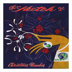 Sketch Magazine Christmas Cover 1940 - a 17.5 x 12.5cm Christmas Card from Holy Mackerel's Alternative Image Range of Festive Designs.