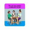Doll Coaster | Five a day | Funny coaster for her | drink | Wine coaster | tea | coffee | gift