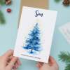 Christmas Card For Son Card For Him Xmas Card for Son Christmas Card for Loved One Card For Christmas Tree Card Son Card - Large (5x7) / Blank Message
