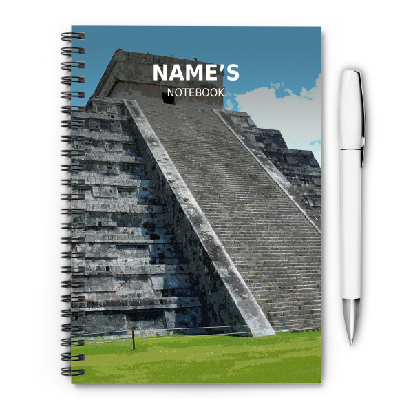 Personalised A5 Artwork Notebook - Chichén Itzá - Mexico