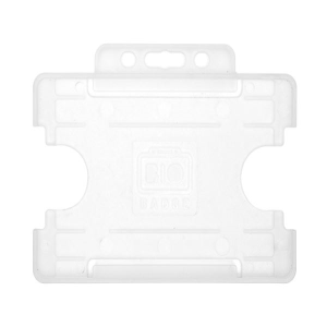 Single-Sided Open Faced ID Card Holder - Clear