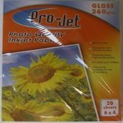 6x4 Projet 260gsm Glossy Photo Paper - Resin Coated