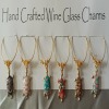 Wine Glass Charms with Turtles - Set of 6 on card