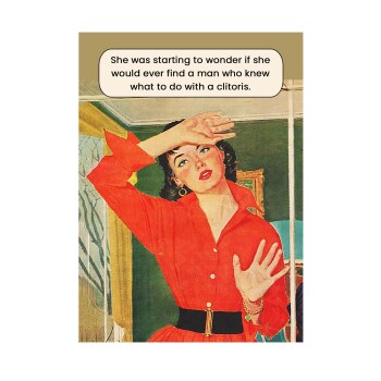 Funny Clitoris Card | Funny Birthday Card | Rude Card | card for her