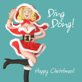 Ding Dong Christmas Greeting Card One Lump or Two Holy Mackerel Cards