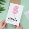 Personalised 5th Birthday Card For Girl Five Year Old Birthday Card Custom Card For Fifth Birthday For Girl Happy 5th Birthday Card - Portrait (5x7) / Blank Inside