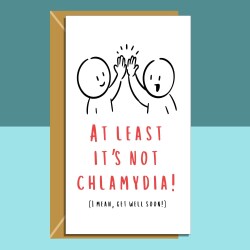 Get Well Soon Card - personalised - funny - Ideal for your friend, brother, sister, or anyone else recovering from injury or surgery.