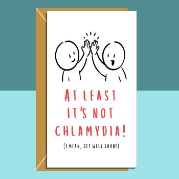 Get Well Soon Card - personalised - funny - Ideal for your friend, brother, sister, or anyone else recovering from injury or surgery.