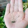 Genuine Moldivite Sterling Silver Necklace