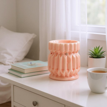 Geometric Pink Wax Melt/Oil Burner Tea Light Burner