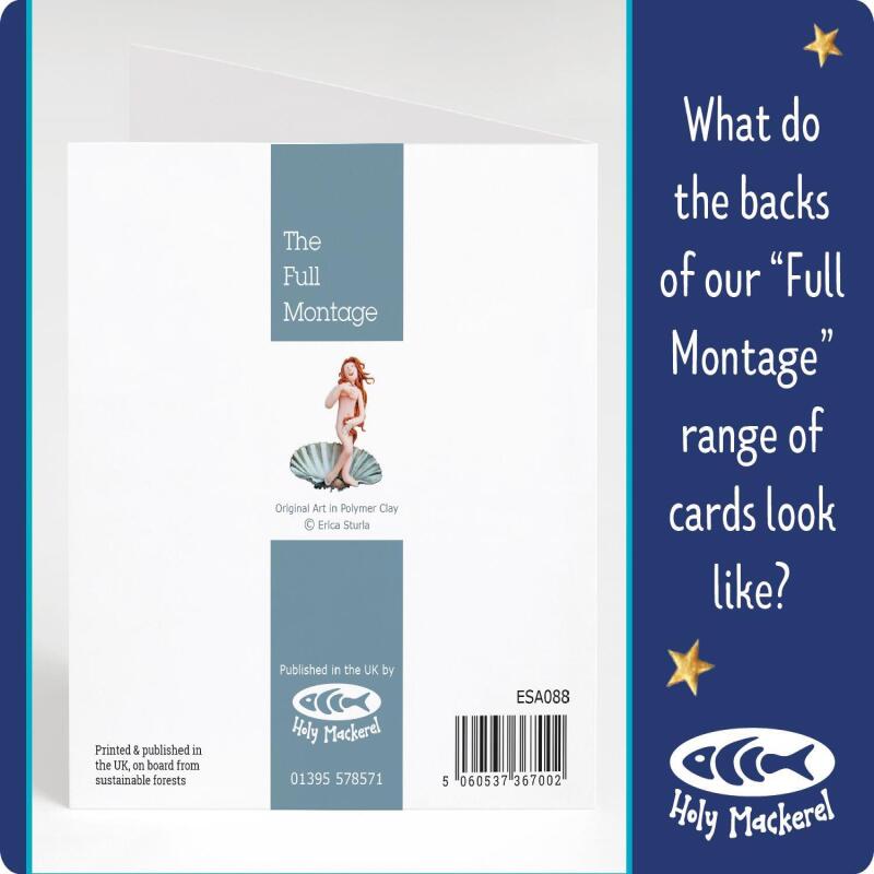 Swimming Card - Lido Life - Polymer Clay Art by Erica Sturla - Fun Outdoor Swimmer Card Made in the UK
