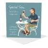 Special son birthday card for him - designed by Erica Sturla - 15cm square and blank inside, made in the UK