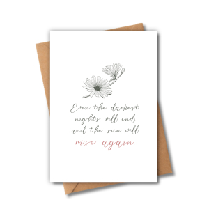 Self Love Card - The Sun Will Rise Again