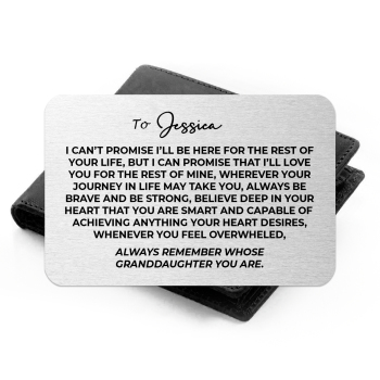 Memorial Wallet Card - Grandchildren - I can't promise i'll be here forever...