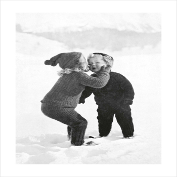 Christmas kiss - a 17.5 x 12.5cm Christmas Card from Holy Mackerel's Alternative Image Range of Festive Designs.