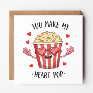 Valentine's Day Card - You Make My Heart Pop