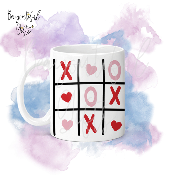 Valentine's Day Mug - Tic Tac Toe