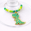 Handmade Wine Glass Charm - T-Rex Dinosaur