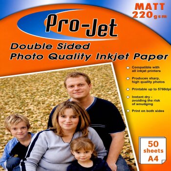 Projet A4 220gsm Double Sided Matt / Matte