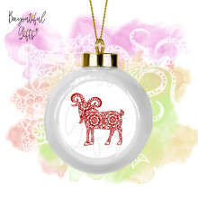 Ceramic Chinese New Year Bauble - Zentangle Chinese New Year Animal