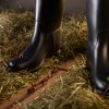 Little Black Riding Boots 150mm Square Greetings Card by Akiko Ida and Pierre Javelle