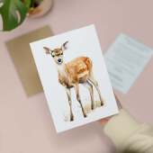 Deer Notelet Card For Anyone Any Occasion Card For Her or For Him 5x7, A6 Card For Birthday or Easter Card Thank You Card Wildlife