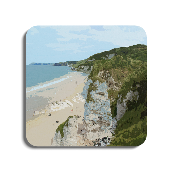 Whiterocks Beach - Portrush | Global Artwork Wooden Coaster