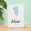 Personalised 1st Birthday Card For Boy One Year Old Birthday Card Custom Card For First Birthday For Boy Happy 1st Birthday Card - Portrait (5x7) / Blank Inside