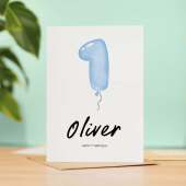Personalised 1st Birthday Card For Boy One Year Old Birthday Card Custom Card For First Birthday For Boy Happy 1st Birthday Card