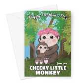 Cheeky Monkey Mother's Day Card