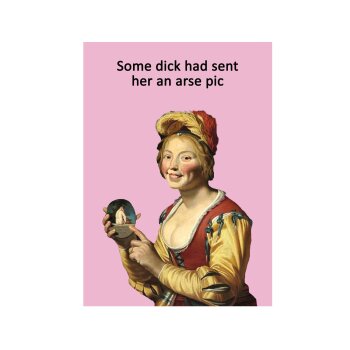 Dick pic funny birthday card greetings rude