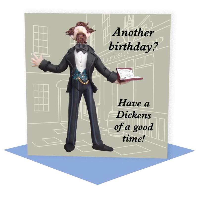 Literary Legends Birthday Card Pack - 5 Cards - Polymer Clay Art by Erica Sturla - Book Lover Gift UK