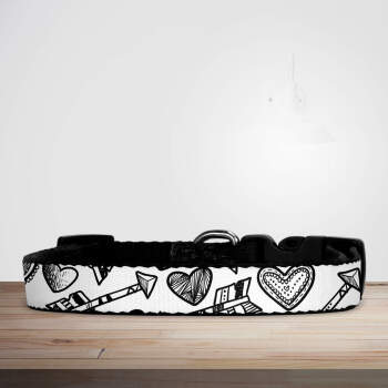 Valentine's Day Hearts & Arrows Dog/Puppy Collar