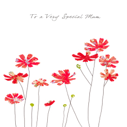 Mothers Day Cosmos Greeting Card