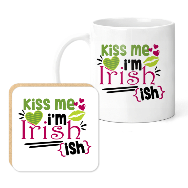 Mug & Coaster Set - Kiss Me I'm Irish(ish)