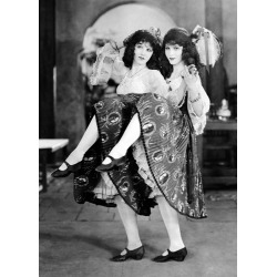 Dancing in sync Black and White Retro Photographic Card by Holy Mackerel Featuring a Vintage Photograph, Blank Inside for Your Message