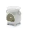 Moon Phase White Cauldron Burner