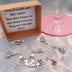 Best Friend Wine Glass Charm Gifts