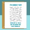 Funny 40th Birthday Card - Personalised inside if required - For Him or For Her - Perfect greetings card for someone turning 40 years old - Blank inside - Regular - Matte