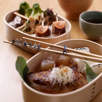 New York lunchbreak 150mm Square Greetings Card by Akiko Ida and Pierre Javelle