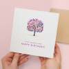 Birthday Card For Mum Flower Birthday Card For Mum Love Hearts Birthday Card For Mum or Mother Wonderful Mum Birthday Card - Square (5.5x5.5) / Blank Inside