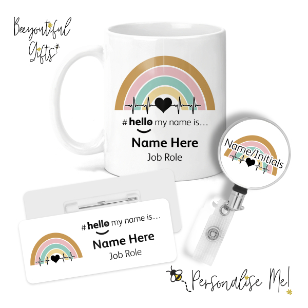 #hello my name is... Midi Set 1 - Retro Heartbeat Rainbow