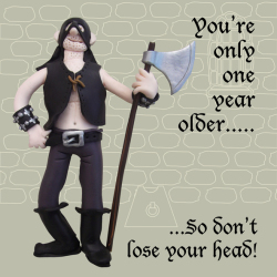 Only One Year Older Funny Olde Worlde Birthday Card Erica Sturla Cards