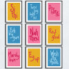 Yorkshire dialect, sayings print - A5 - Glossy - Blue