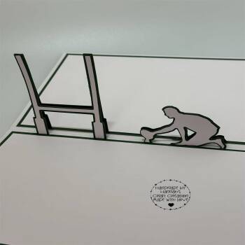 Unique Rugby Pop-Up Card - Perfect for Sports Lovers!