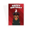 Rottweiler Dog Birthday Card - A5 Portrait - 1 Card