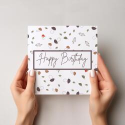 Mushroom Birthday Card