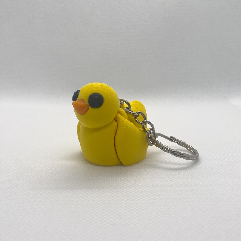 Baby Duck Keyring - White - Pack of 10