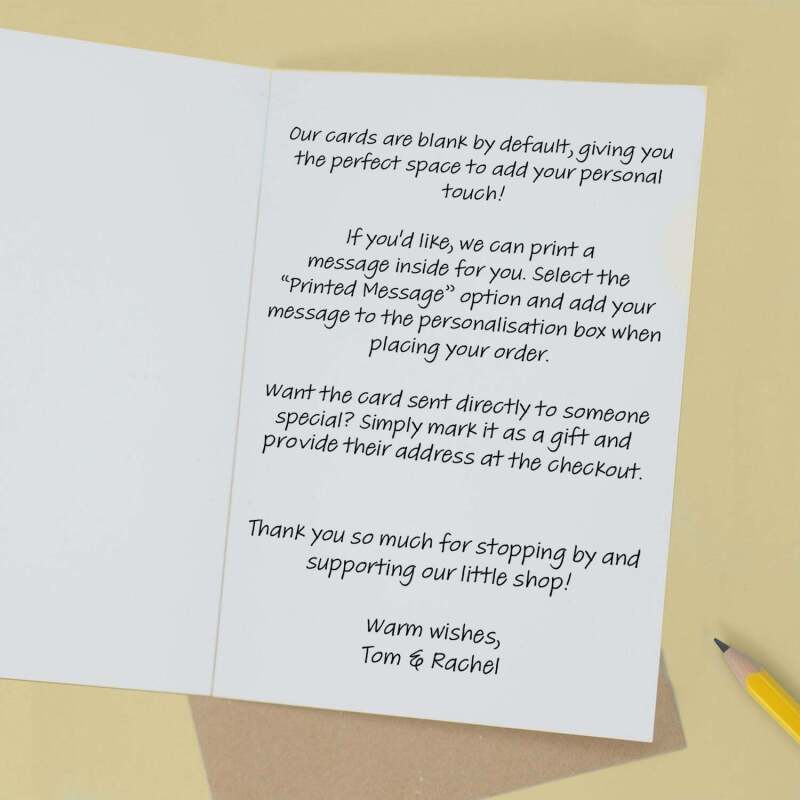 Christmas Card For Grandad Card For Him Xmas Card for Grandad Luxury Card For Christmas Card for Loved One Grandad Card Christmas Tree Card - Large (5x7) / Blank Message